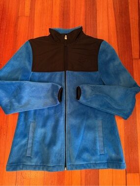 Fila Bright Blue Fleece Jacket with Black Trim